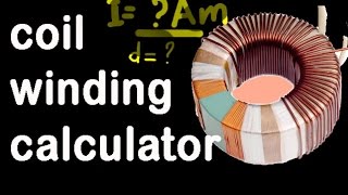 toroidal transformer design formula coil winding calculator [upl. by Novelc710]