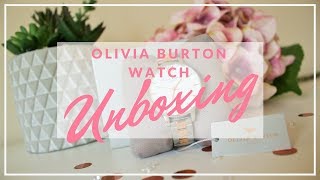 Olivia Burton Watch Unboxing  Kate Louise Blogs [upl. by Idissak80]