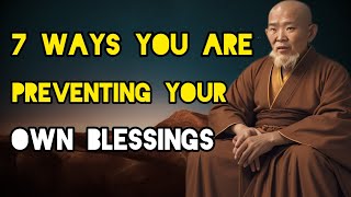 7 Ways You Are Preventing Your Own Blessings  ZenBuddhist Story [upl. by Lleroj755]