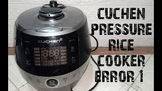 cuchen rice cooker error 1 cara paling mudah memperbaikinya [upl. by Verda881]