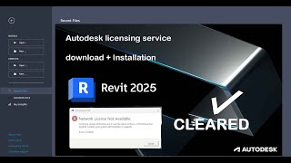 HOW TO INSTALL AUTODESK 2025 LICENSE SERVICE TO CLEAR ERROR COMPLETELY IN REVIT 2025 2024 AND 2023 [upl. by Fitzhugh]