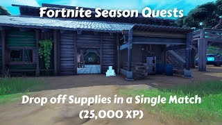 Receive your Next Objective in The Joneses Drop off Supplies  Fortnite [upl. by Anayk]