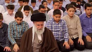 shia congregational prayer in iran  prayer by ayatollah seyyed ali khamenei  shiite  syiah solat [upl. by Aicilak879]