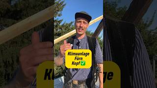 Handwerkertipp Vertrau mir Klimaanlage fürn Kopf sommer tricks shorts baustelle [upl. by Shannen769]