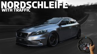 403BHP Volvo V40 T5 Inline5 Turbo  SUNDAY DRIVE at Nordschleife  PS5  GT7  Steering Wheel 4K🔥 [upl. by Sillek]