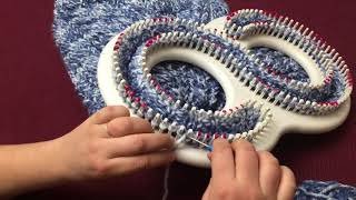 How To Loom Knit a Blanket Or Afghan In a Cable Knit Pattern [upl. by Gerik]