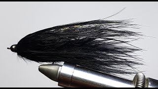 Fly Tying Black Marabou Bugger  Largie Staple Food [upl. by Remas]