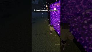 Minecraft Safest House 🏠 minecraft shorts [upl. by Annuahsal852]