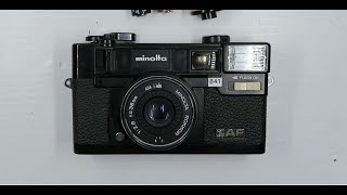 HOW TO USE Minolta HImatic AF  Quick review  35 MM RANGE FINDER  FILM CAMERA [upl. by Lubbi]