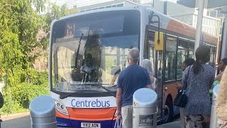 FAULTY BLIND Centrebus South ADL Enviro200 565 YX12 AON on Route 46 [upl. by Yesnyl]