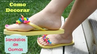 Como decorar Sandalias Playeras  Flip Flops Alicia Borchardt [upl. by Nester975]