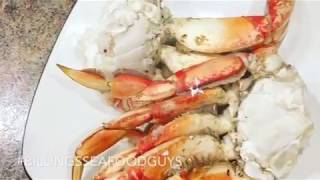 How to Cook Dungeness Crab Sections  Steaming Crab [upl. by Nirb615]