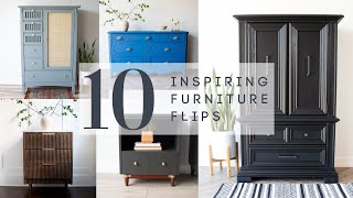 10 Inspiring Furniture Flips for 2023  DIY Furniture Makeovers [upl. by Sherborn]