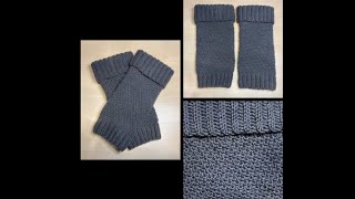 Guêtres ou jambières au crochet pour droitiers [upl. by Poppo]