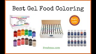 Best Gel Food Coloring Reviews 2022 Buyers Guide [upl. by Airdnat]