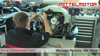 Montage Porsche 356 Motor bei Mittelmotor GmbH [upl. by Gregrory]