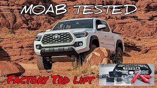 Toyota Tacoma TRD 2quot lift lift reviewed and tested in Moab on Hells Revenge and Fins N Things [upl. by Brandyn]