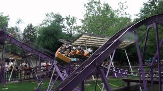 Kosmos Kurves POV Roller Coaster Kiddie Coaster Knoebels Elysburg PA [upl. by Keiryt782]