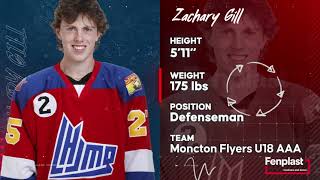 Fenplast QMJHL Prospects  Zachary Gill [upl. by Akinyt]