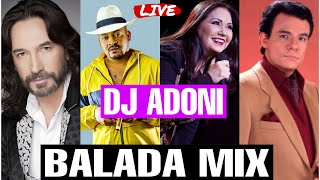 Baladas Mix Vol 1❤️ Las mejores baladas Románticas  Mezclando en vivo DJ ADONI 😻 Musica romántica [upl. by Huber]