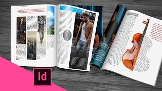 Indesign CC tutorial  designing magazine page [upl. by Audras]