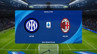 Inter vs AC Milan 22092024 Serie A PES 2021 [upl. by Aleicarg]