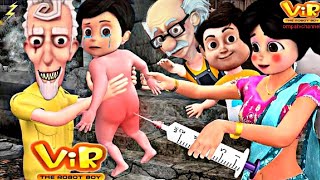 Vir The Robot Boy New Episode  Robot Boy  Vir  Cartoon Video  Veer  Robo Boy Suit On  vir [upl. by Mather]