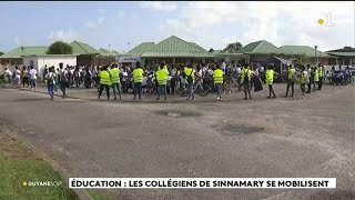 Education les collégiens de Sinnamary se mobilisent [upl. by Errot318]