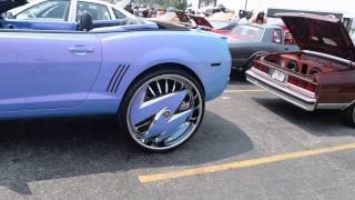 Chevy Camaro Vert On 32quot DUB Floaters  2015 Stunna Jam Car Show [upl. by Tyre]