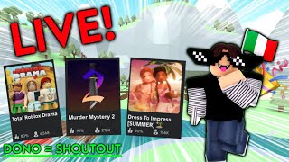 🛑 LIVE Playing Games on Roblox Donation  Shoutout [upl. by Iaht174]