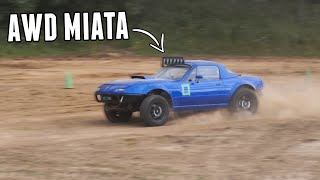 The FIRST RALLYCROSS Event in the AWD MIATA [upl. by Iahcedrom]