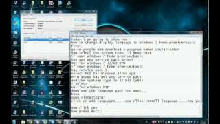 Change Windows 7 Home BasicPremium display language HD [upl. by Nrubua]