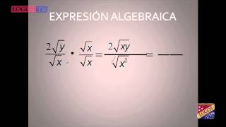 Racionalización de expresiones algebraicas  Logos Academy [upl. by Mcdowell212]