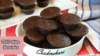 Best Mini Brownie Bites  2 Bite Brownies Made Simple and Quick [upl. by Dloreg]