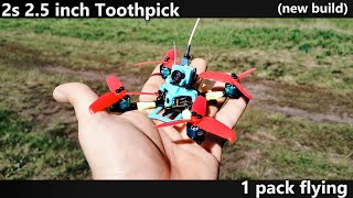 2s 25 inch Toothpick  1 pack flying  new build [upl. by Annodas]