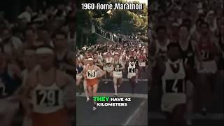 1960 Rome Olympics Marathon  Start and Early Stages Amidst Ancient Roman Landmarks [upl. by Ultann519]