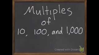 Multiples of 10 100 and 1000 41 [upl. by Anayit]