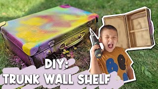 DIY SHELF for BOYS ROOM  Easy and Cheap Room Decor Colin style [upl. by Nylrehs]