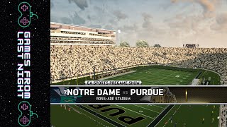 Notre Dame vs Purdue  2024 Season  EA Sports NCAA Football 14 Exhibition Game [upl. by Oinolopa]