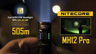 NITECORE MH12 Pro  Long throw flashlight with UHi LED technology  TypeC charging amp 3300 lumens [upl. by Mulloy]