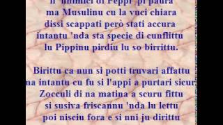 La storia di Peppi Musolinu canta Orazio Strano [upl. by Kirbee]