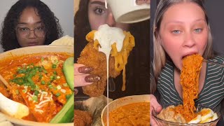 tiktok spicy buldak ramen mukbang compilation pt2 [upl. by Villiers]