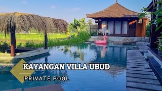 REVIEW VILLA PRIVATE POOL  UBUD BALI  KAYANGAN VILLA UBUD  Villa Keren Tengah Sawah 04072023 [upl. by Imij63]