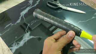 How to wrap the badminton racket gripDecathlon grip [upl. by Kenison]