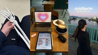 STUDY VLOG  med school midterms — year 2 💞 [upl. by Eednar]