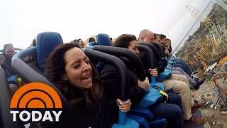 Valravn Roller Coaster Join Lilliana Vazquez On The World’s Tallest Fastest  TODAY [upl. by Lissa]