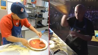 Worlds Fastest Pizza Makers Compilation [upl. by Burny]