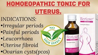 बच्चादानी की अनेक तकलीफ़ो को दूर करने की होम्योपैथिक दवा।।Homoeopathic tonic for healthy uterus।। [upl. by Yllib]