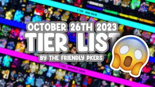 YBA NEW OCTOBER 26TH 2023  TIER LIST [upl. by Lirba]