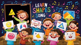 Shapes Song  Learn Shapes  Circle Square Triangle Rectangle Hexagon Oval [upl. by Andriana]